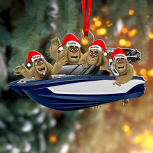 Load image into Gallery viewer, Personalized Bigfoot Wakeboarding Christmas Ornament for Holiday Cheer
