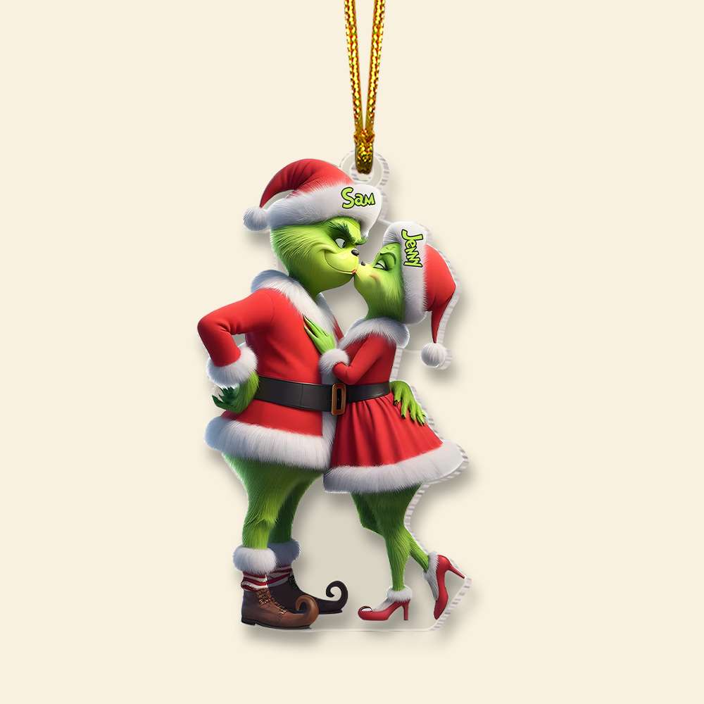 Personalized Romantic Couple Christmas Ornament - Custom Holiday Keepsake for Valentine's Day Gifts Ornament PopCulturePrints
