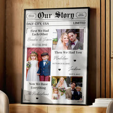 Load image into Gallery viewer, Our Story: 'Now We Have Everything' - Personalized Family Photo Poster Poster PopCulturePrints
