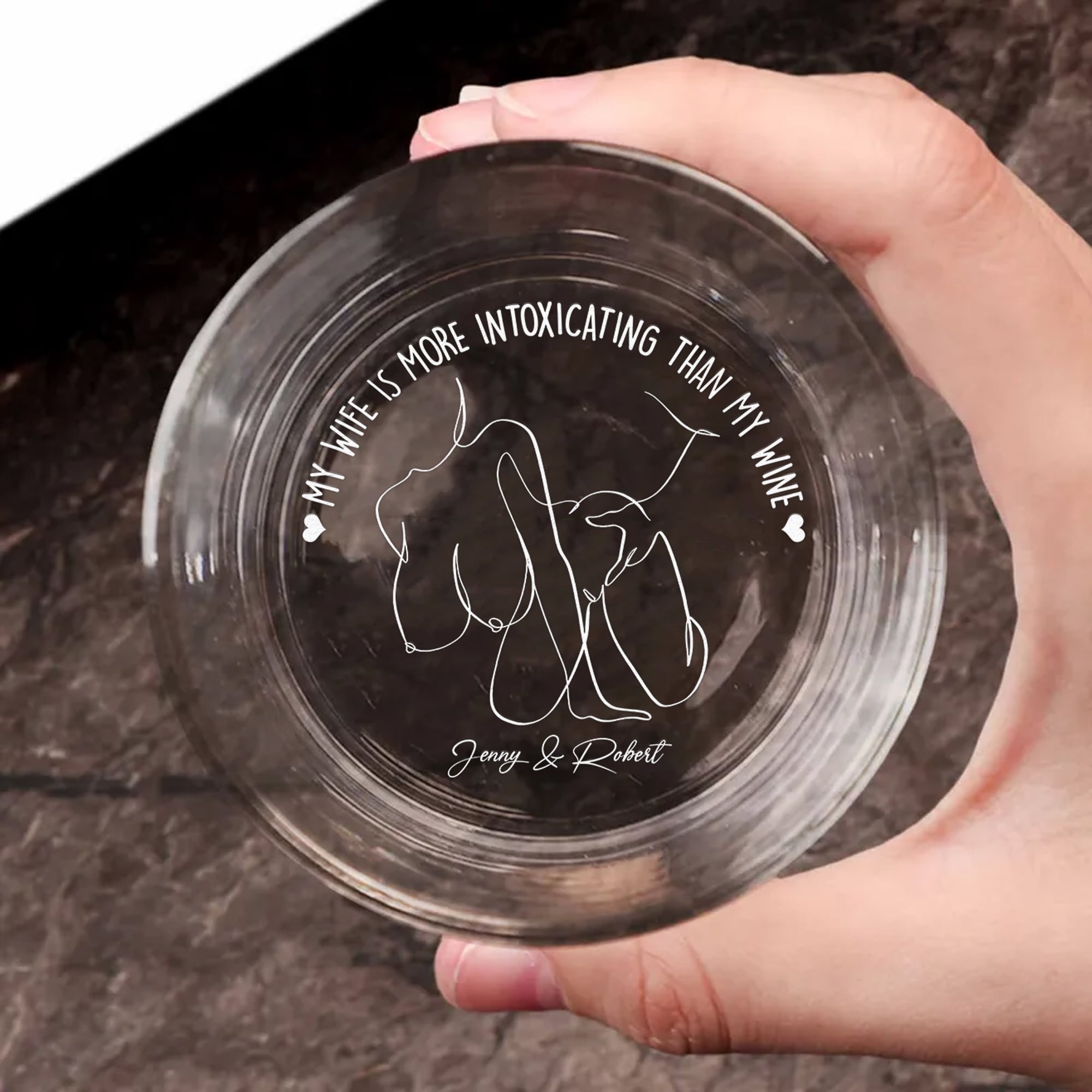 Personalized Intoxicating Whiskey Glass for Couples Whiskey Glass PopCulturePrints