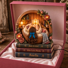 Load image into Gallery viewer, Just a Girl Who Loves Books - Personalized Book Lover Light Box
