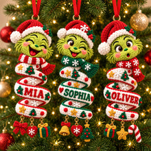 Load image into Gallery viewer, Celebrate the Season with Personalized Crochet Christmas Ornaments - Unique Gifts for Every Loved One Ornament PopCulturePrints
