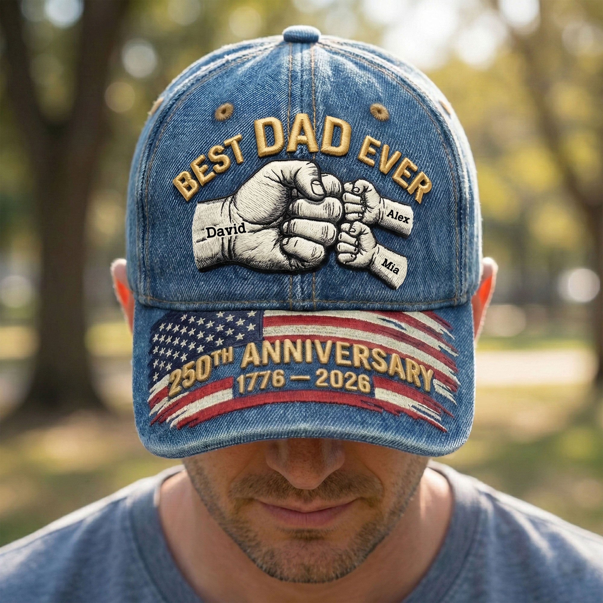Celebrate Legacy with Customization - 250th Anniversary Military Cap for Veterans Caps PopCulturePrints