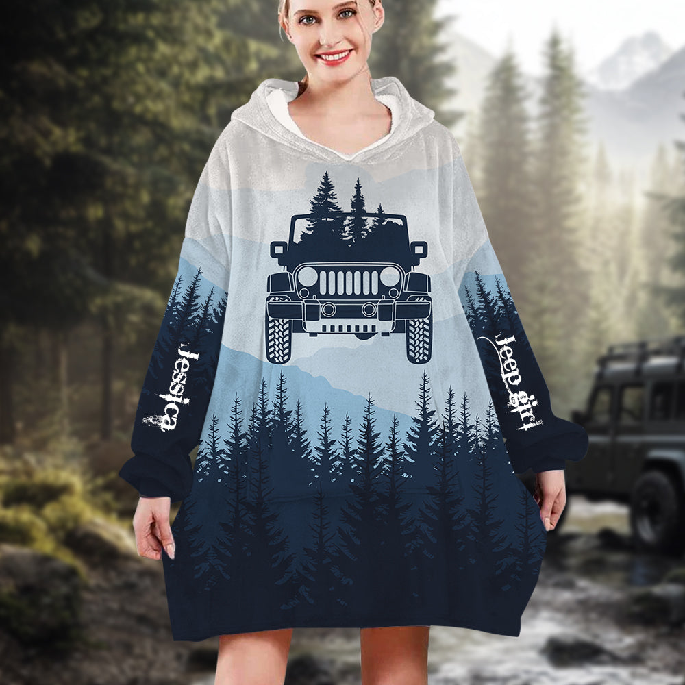 Personalized Off-Road Lover's Christmas Oversized Hoodie