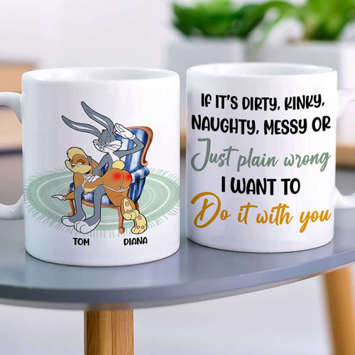 Personalized Naughty Couple Mug - Fun & Unique Valentine's Day Gifts Coffee Mug PopCulturePrints