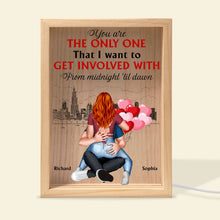 Load image into Gallery viewer, Personalized Light Box: You Are The Only One for Couples PopCulturePrints
