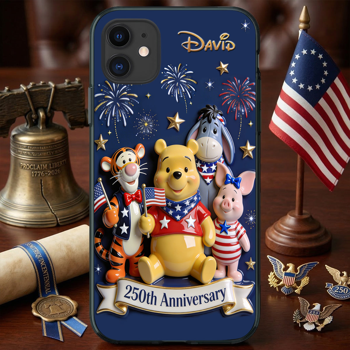 Celebrate Love and Friendship - 250th Anniversary Personalized Phone Case Phone Case PopCulturePrints