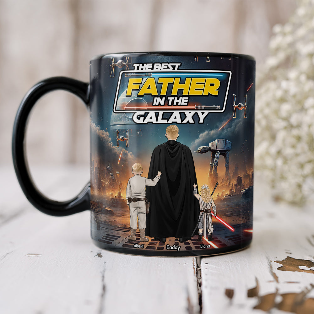 The Best Father In The Galaxy - Personalized Coffee Mug for Dad and Grandpa Coffee Mug PopCulturePrints
