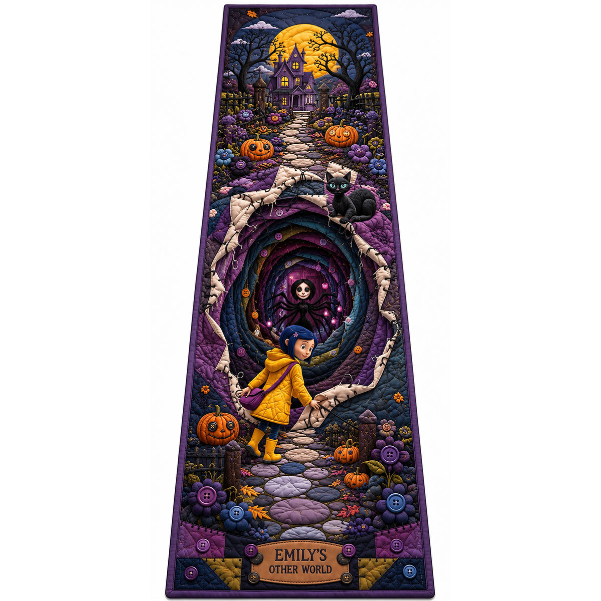 Enchanting Halloween Adventure - Personalized Spooky Table Runner