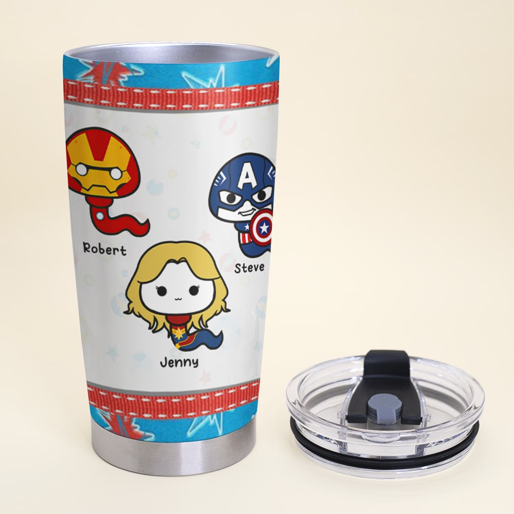 Personalized Tumbler for Mom - Funny Superhero Theme Tumbler Cup PopCulturePrints