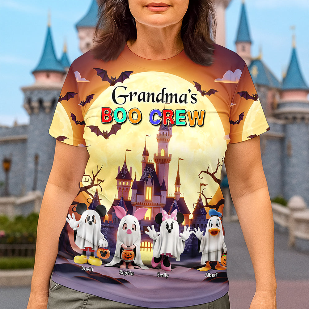“Grandma’s Boo Crew” – Personalized 3D Shirt for Spooky Occasions AOP Products PopCulturePrints