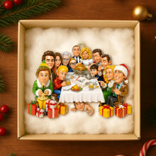 Load image into Gallery viewer, Celebrate Togetherness with Our Christmas Dinner Party Acrylic Ornament - Personalized Christmas Gift for Family and Friends Ornament PopCulturePrints

