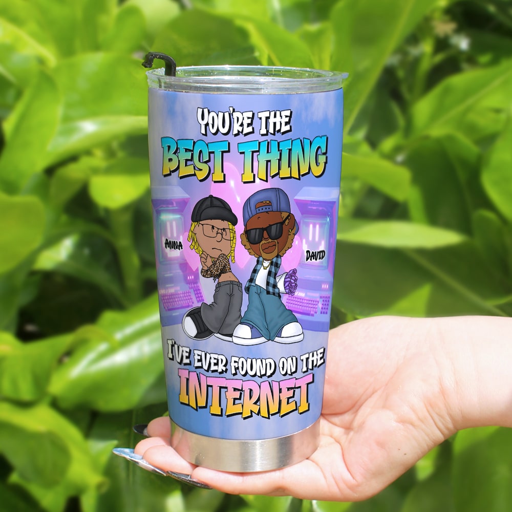 Personalized Couple Tumbler - Best Thing Ever Found Online Tumbler Cup PopCulturePrints