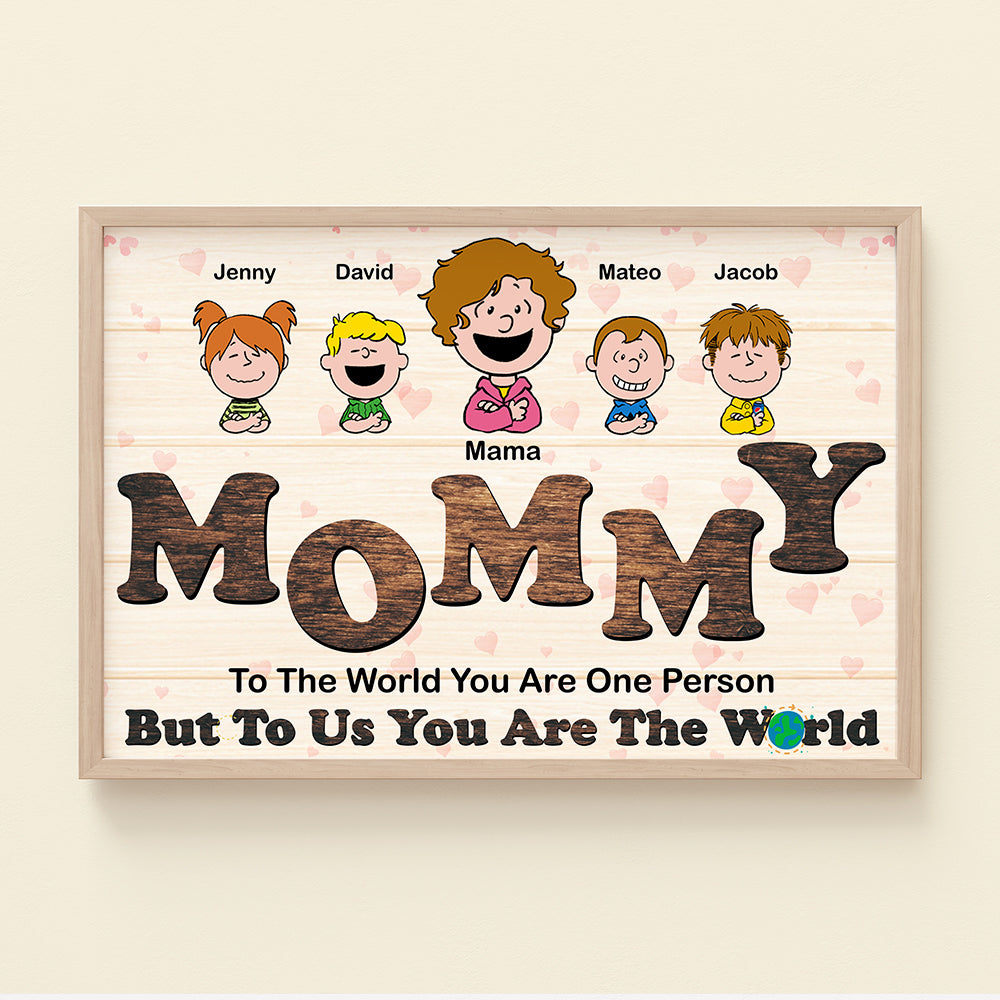 Personalized Mommy Canvas - Heartfelt Family Gift Poster & Canvas PopCulturePrints