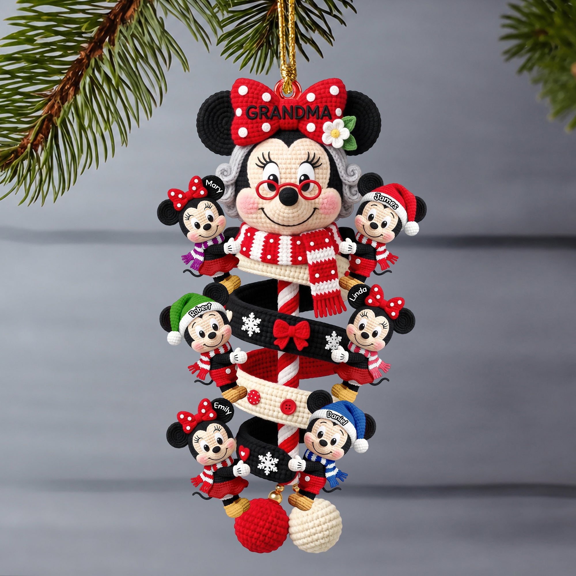 Cherished Memories with Grandma - Personalized Christmas Acrylic Ornament