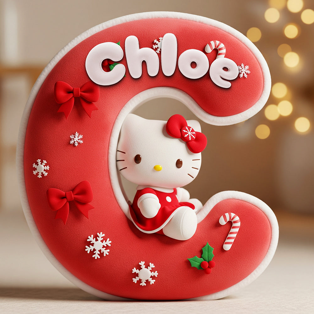 “Cozy Up This Christmas!” - Cute Christmas Custom Shape Pillow - Personalized Gift for Kids Pillow PopCulturePrints