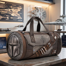 Load image into Gallery viewer, Explore the Cosmos: Space Speed Quilted Duffle Bag - Personalized Gift for Adventurers Quilted Duffle Bag PopCulturePrints
