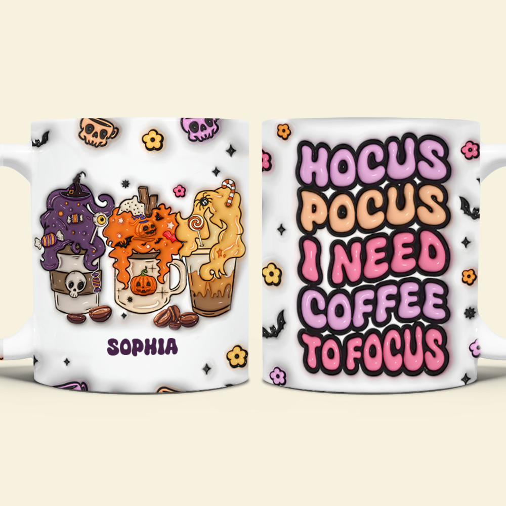 Personalized Halloween Coffee Lover's Mug