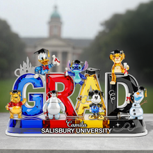 Load image into Gallery viewer, Celebrate Your Achievements with Our Cartoon Graduation Plaque - Personalized Gifts for Graduates Shaped Plaques PopCulturePrints
