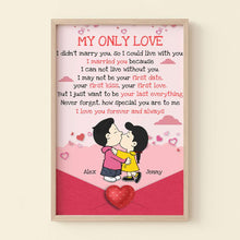 Load image into Gallery viewer, Personalized Cartoon Lovers Canvas Poster - My Only Love Poster &amp; Canvas PopCulturePrints
