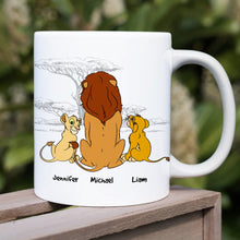 Load image into Gallery viewer, Best Dad in the Pride Lands Personalized Coffee Mug Coffee Mug PopCulturePrints
