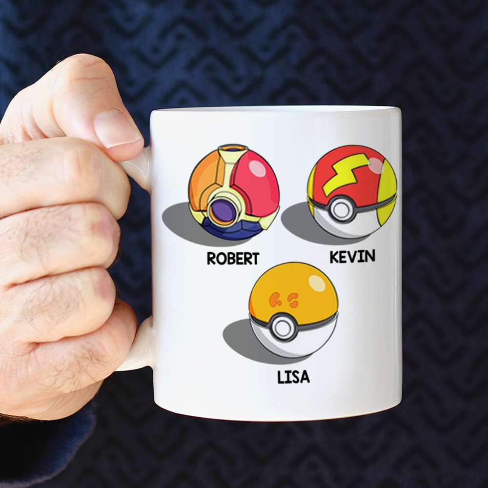 Personalized PokeDad Mug - Custom Gift for Your Chosen Dad Coffee Mug PopCulturePrints
