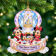 Load image into Gallery viewer, “Elevate Your Christmas Spirit!” - Merry Christmas Hot Air Balloon Ornament - Personalized Gift for Family
