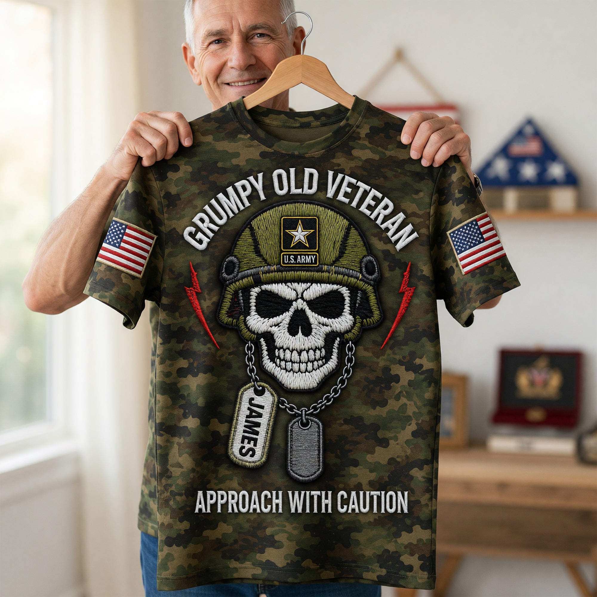 "Grumpy Old Veteran" - Custom Personalized Shirt for Veterans