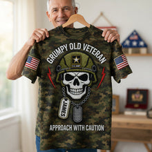 Load image into Gallery viewer, "Grumpy Old Veteran" - Custom Personalized Shirt for Veterans
