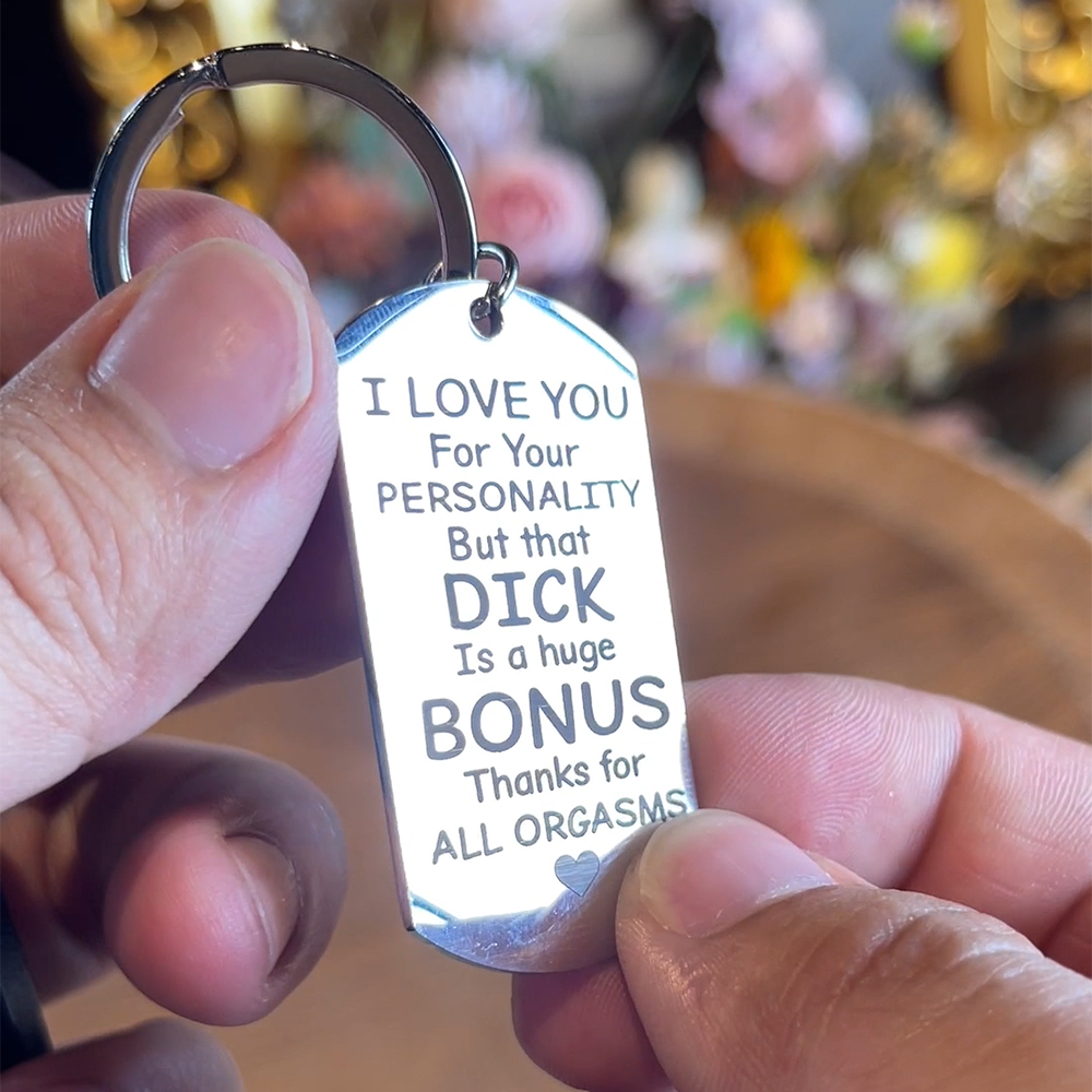 Personalized Keychain for Couples - I Love You for Your Personality Keychains PopCulturePrints