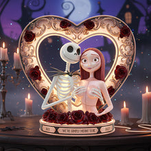 Load image into Gallery viewer, We're Simply Meant to Be - Naughty Spooky Couple Light Box - Personalized Gift for Couples Light Box PopCulturePrints
