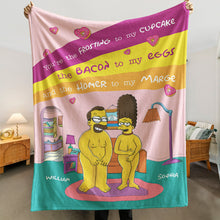 Load image into Gallery viewer, Personalized Couple Blanket - Playful &amp; Cozy | Valentine&#39;s Day Gifts Blanket PopCulturePrints
