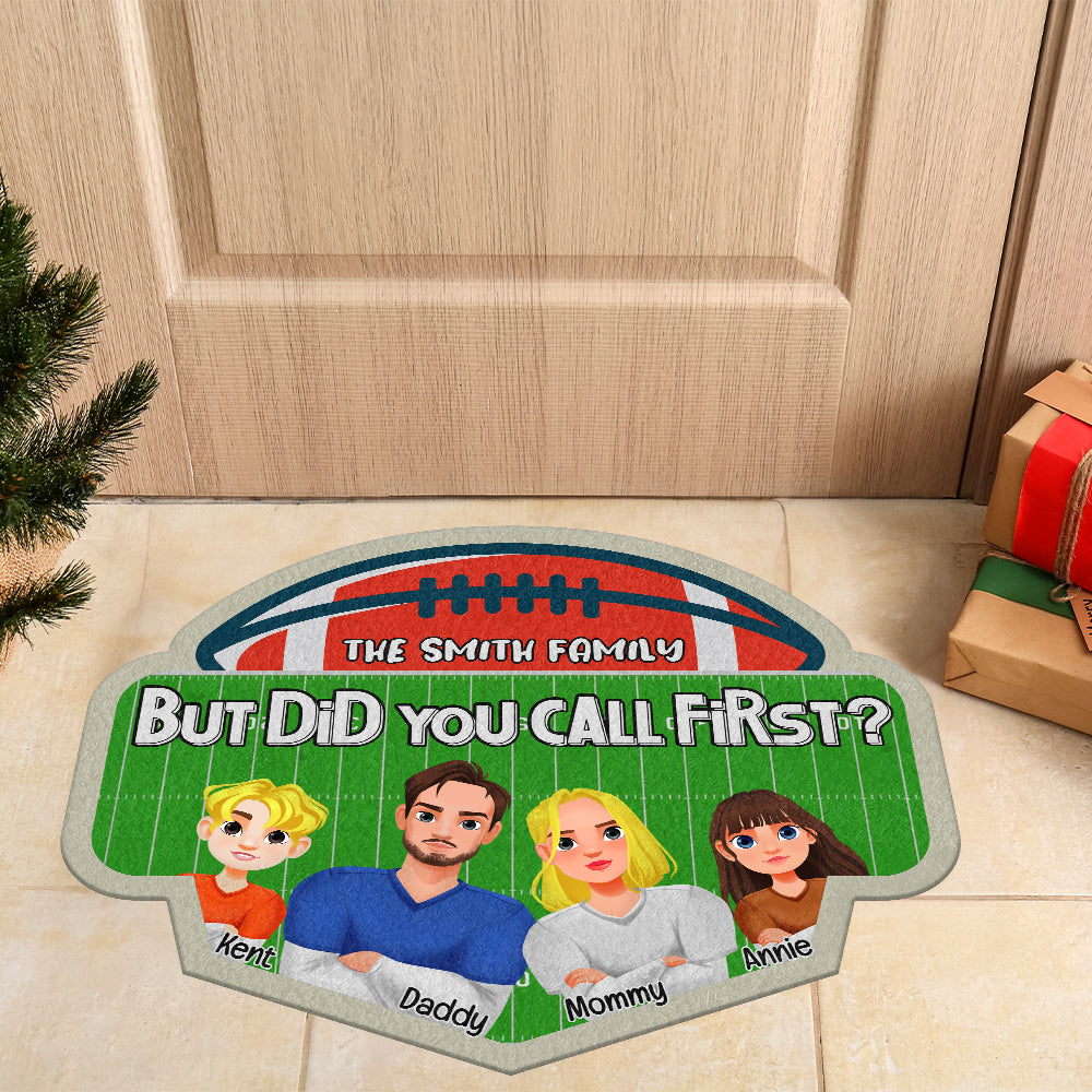 Personalized Family Doormat for American Football Fans Doormat PopCulturePrints