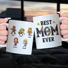 Load image into Gallery viewer, Custom Best Mom Ever Coffee Mug - Personalized Gift for Mother&#39;s Day Coffee Mug PopCulturePrints
