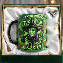 Load image into Gallery viewer, “I'm a Witch! What's Your Excuse?” - Magical Green Character Magic Mug - Personalized Gifts Coffee Mug PopCulturePrints
