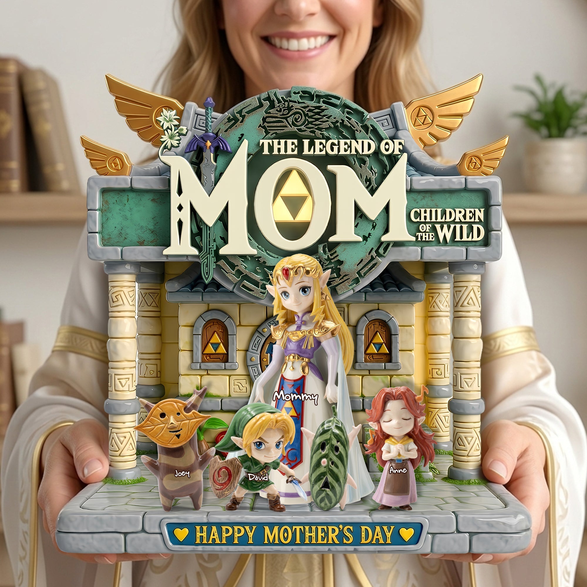 “Celebrate Her Legendary Journey!” - Legendary Adventure Mom Acrylic Plaque - Personalized Gift for Moms and Grandmas Shaped Plaques PopCulturePrints
