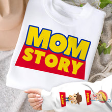 Load image into Gallery viewer, Mom Story - Personalized Gift for Mom - Customizable T-Shirt for Mother&#39;s Day AOP Products PopCulturePrints
