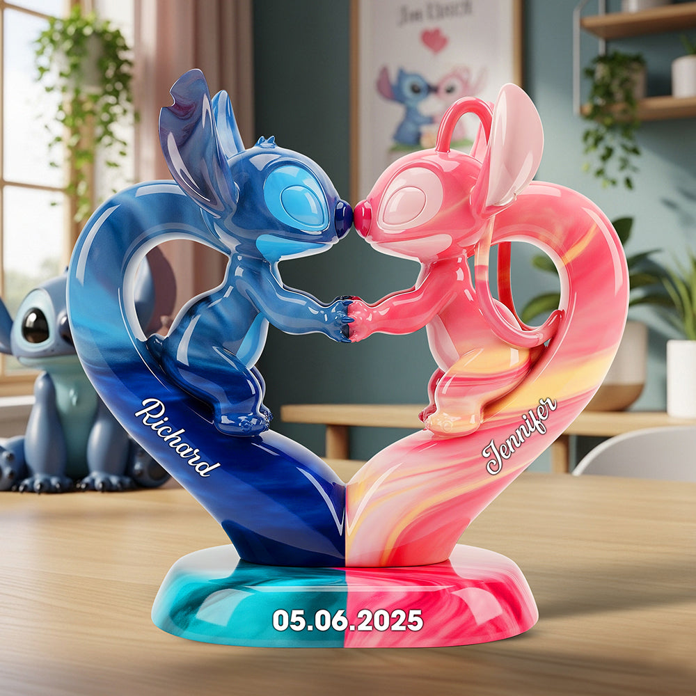 "Love is in the Details" - Romantic Experiment Couple Acrylic Plaque - Personalized Gift for Couples Shaped Plaques PopCulturePrints