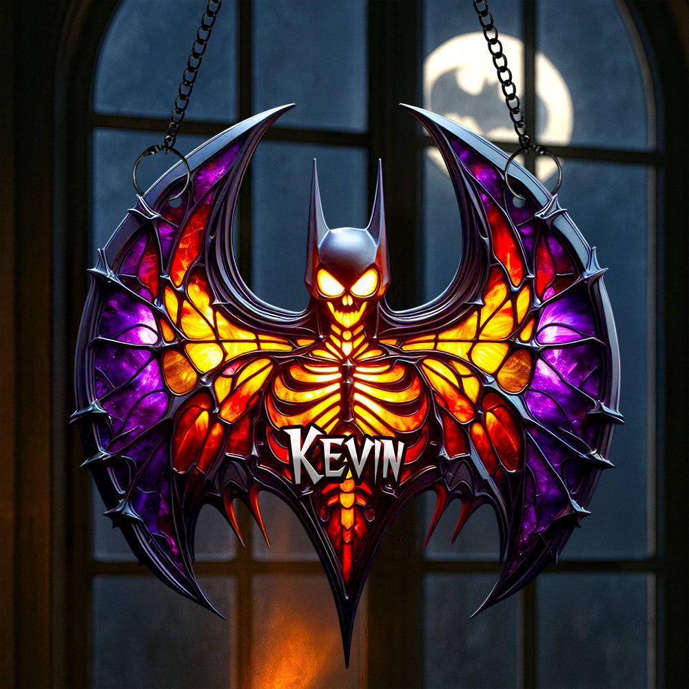 "Embrace the Darkness" - Dark Wings Suncatcher Ornament | Personalized Gift for Fans Ornament PopCulturePrints