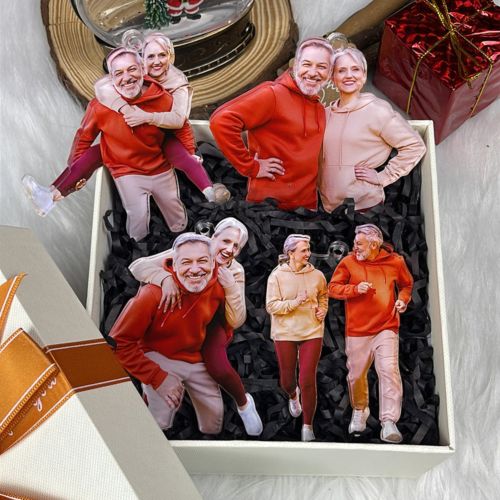 Personalized Custom Photo Gifts for Couples - Heartwarming Keepsake Ornament Ornament PopCulturePrints
