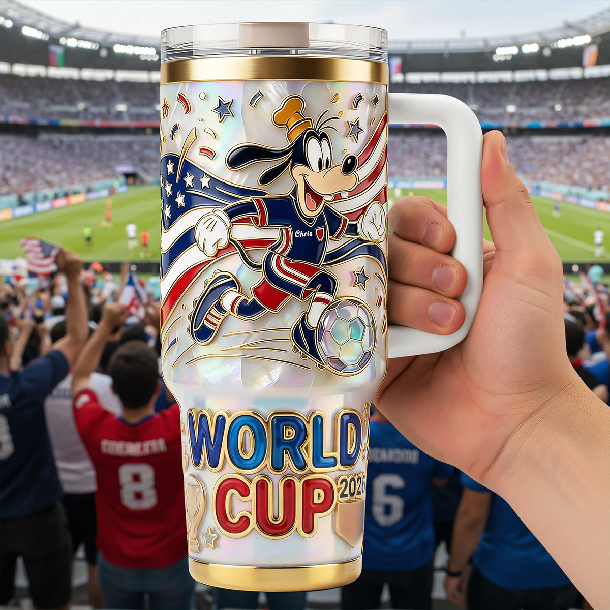 "Celebrate Every Goal with Style!" - Sports Spirit 40oz Tumbler, Personalized Gift for Sports Lovers Tumbler Cup PopCulturePrints
