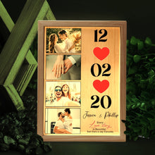 Load image into Gallery viewer, Personalized Love Story Light Box Frame - Perfect Valentine's Gift PopCulturePrints
