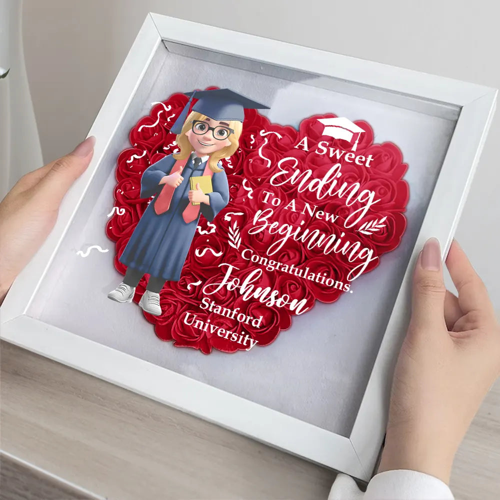 You Believed You Could So You Did - Personalized Mug for Your Daughter Flower Shadow Box PopCulturePrints