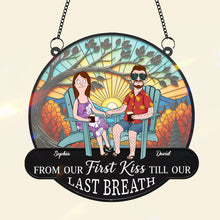 Load image into Gallery viewer, From Our First Kiss Till Our Last Breath - Funny Cartoon Couple Personalized Christmas Gifts for Couples Ornament PopCulturePrints
