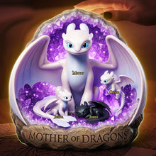 Load image into Gallery viewer, “Mother of Dragons” - Personalize Your Fantasy Mom Light Box - Perfect Gift for Moms, Grandmas and More Light Box PopCulturePrints
