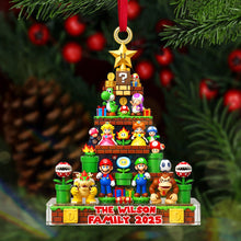 Load image into Gallery viewer, Celebrate Christmas with Family: Personalized Acrylic Ornament - A Unique Gift for Everyone! Ornament PopCulturePrints
