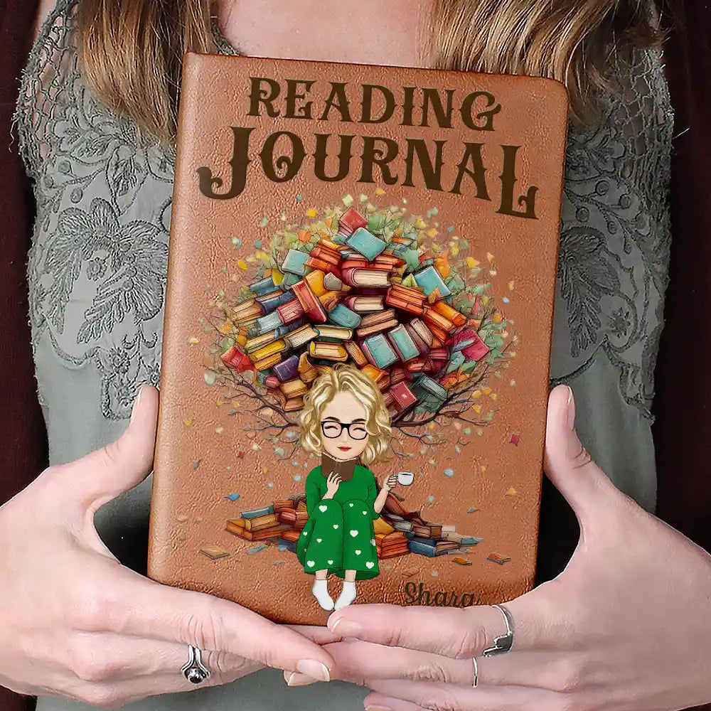 Embrace Your Story - Personalized Reading Journal for Book Lovers Leather Journal PopCulturePrints