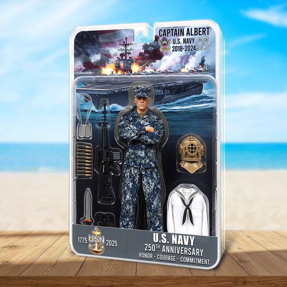 “Honor Their Service with a Personal Touch” - Military 250th Anniversary Figure Pack Acrylic Plaque - Personalized Gifts for Veterans Shaped Plaques PopCulturePrints