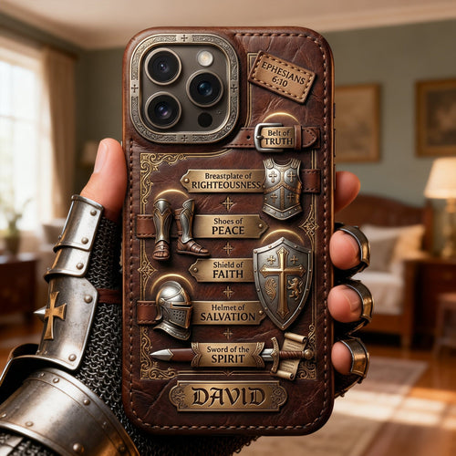 “Arm Yourself with Faith” - Personalized The Armor of God Phone Case - Gift for Christians Phone Case PopCulturePrints