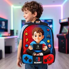 Load image into Gallery viewer, Adventure Kids Backpack - Personalized Gift for Young Gamers
